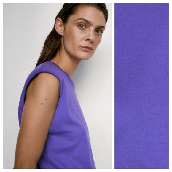 NWT. Massimo Dutti Purple Top. Size XS - Picture 5 of 8